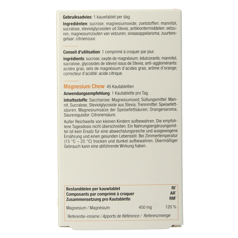 Fytostar Magnesium chew kauwtabletten 45 Kauwtabletten