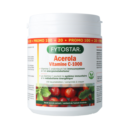 Fytostar Acerola vitamine C 1000 150.00 Kauwtabletten