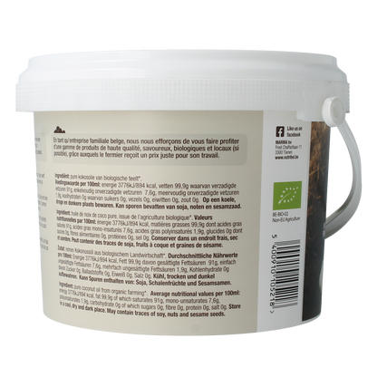 Nutribel Kokosolie geurloos bio 1500.00 Milliliter