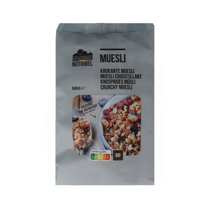 Nutribel Muesli krokant superfood bio 500.00 Gram