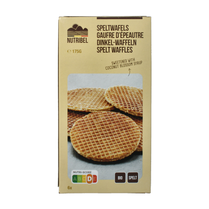 Nutribel Spelt wafel bio 175 Gram