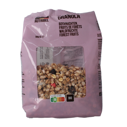 Nutribel Granola bosvruchten bio 300 Gram