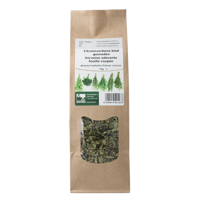 Marma Citroenverbena blad gesneden 70.00 Gram