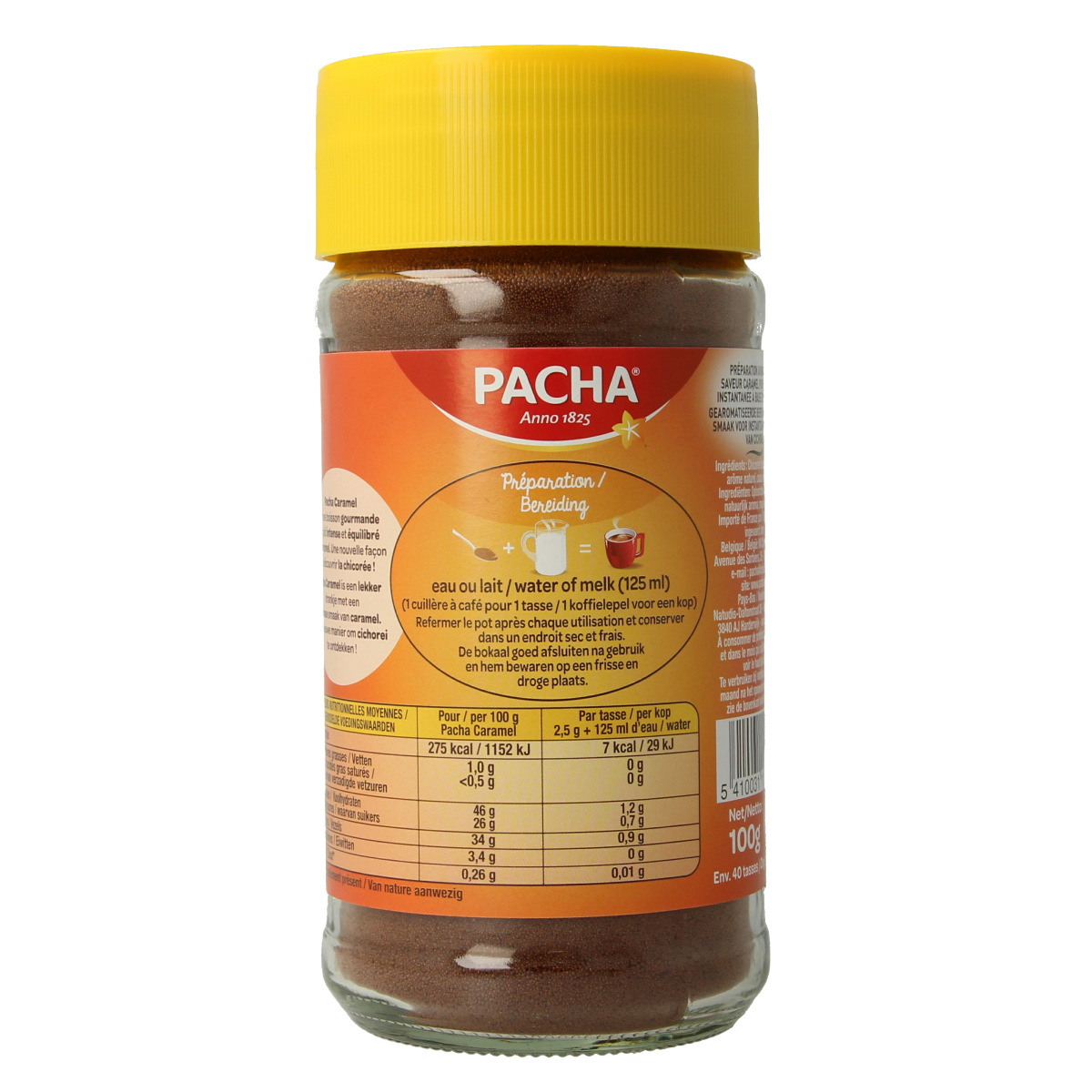 Pacha Caramel koffie 100.00 Gram