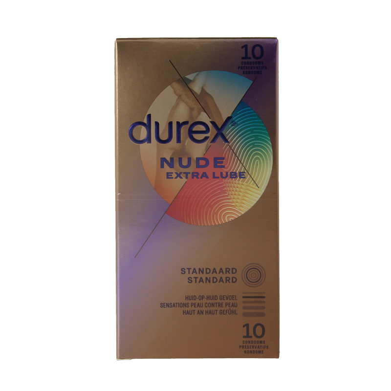 Durex Nude extra lube condooms 10 Stuks