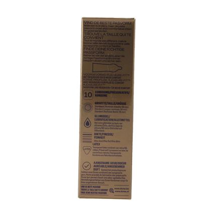Durex Nude extra lube condooms 10 Stuks