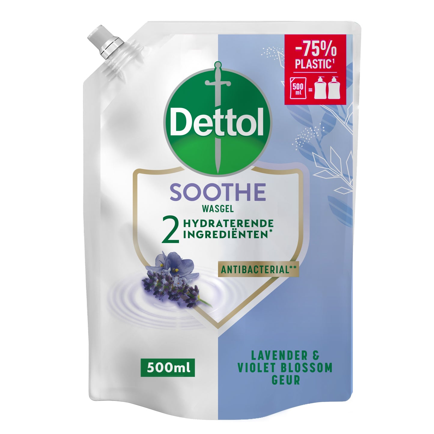 Dettol Refill  handzeep relaxing lavender 500.00 Milliliter