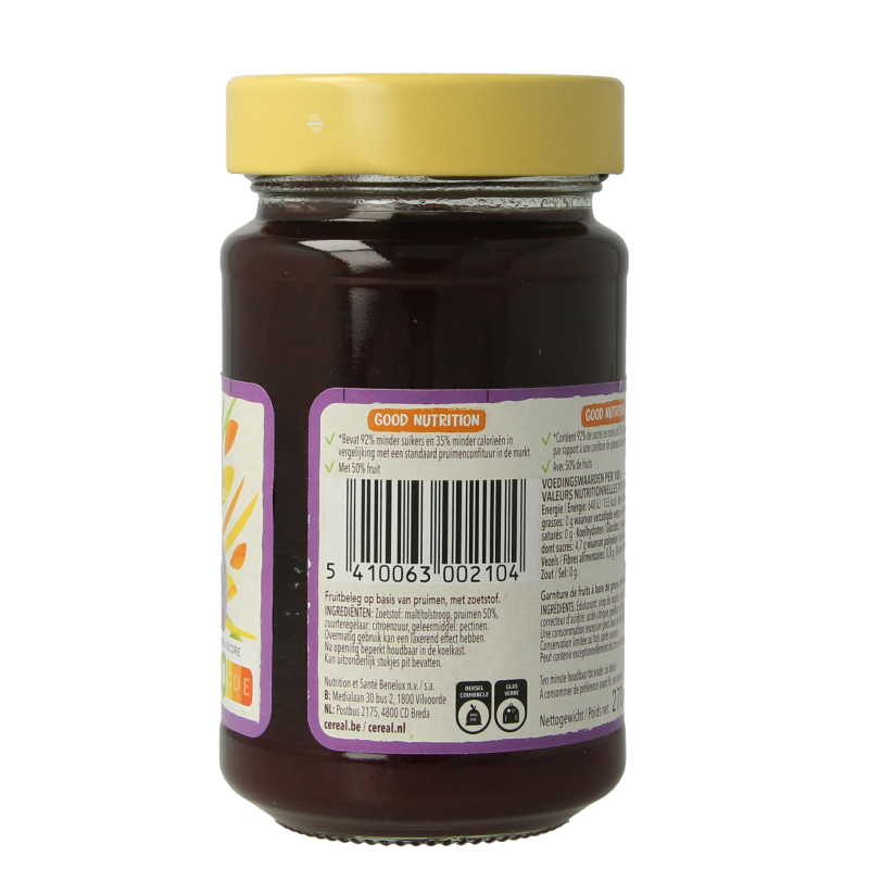 Cereal Fruit pruimen suikervrij 270 Gram