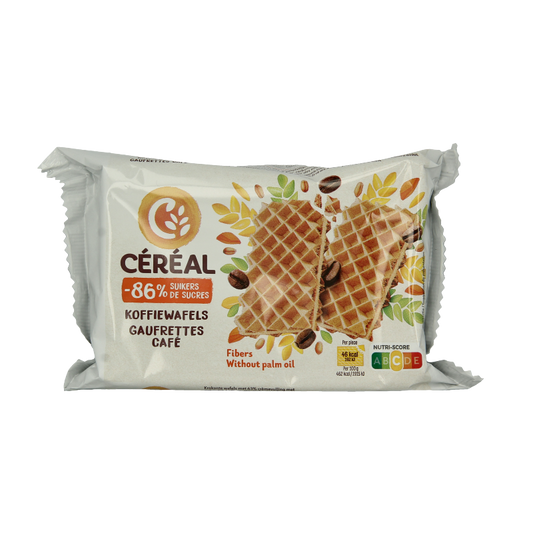 Cereal Koffiewafels minder suiker maltitol 90 Gram