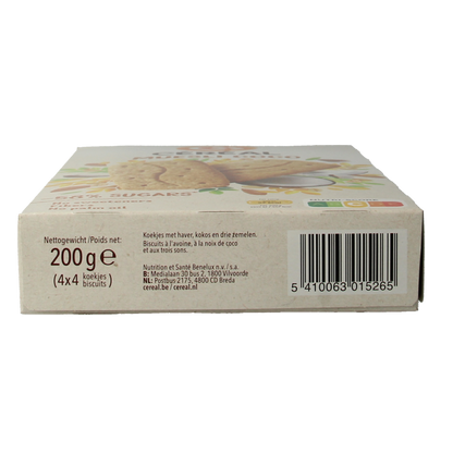 Cereal Koekjes muesli/cocos 200 Gram
