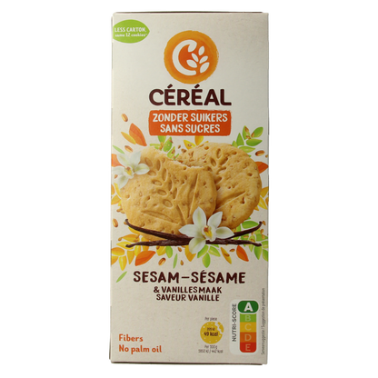Cereal Sesam vanille koek 132 Gram