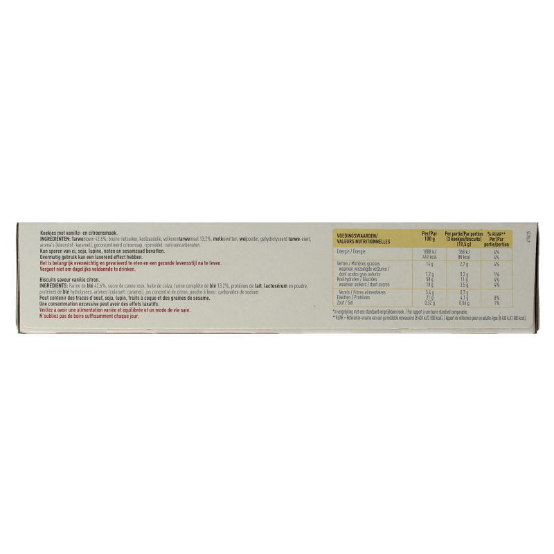 Modifast Proteine shape biscuits vanilla and lemon 156 Gram