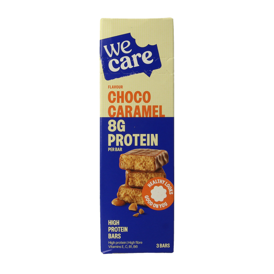 WeCare High protein bars choco caramel 81.00 Gram