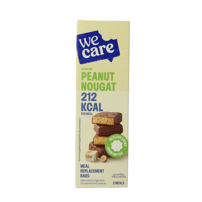 WeCare Meal replacement bars peanut nougat 116.00 Gram