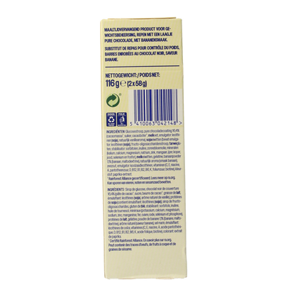 WeCare Meal replacement bars fruity banana 116.00 Gram