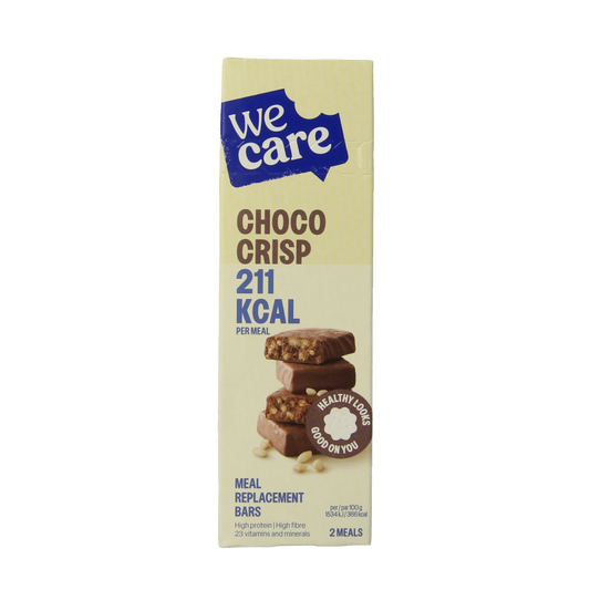 WeCare Meal replacement bars choco crisp 116 Gram