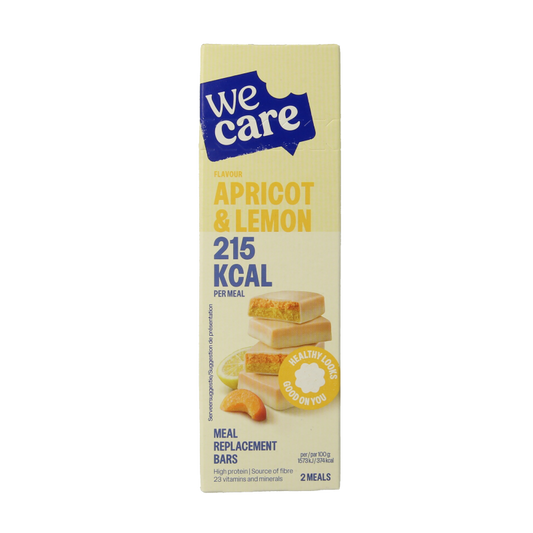 WeCare Meal replacement bars apricot & lemon 116 Gram
