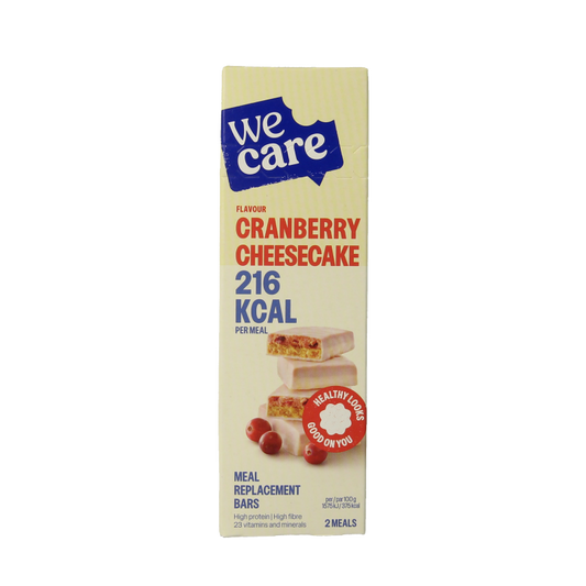 WeCare Meal replacement bars cranberry cheesecake 116 Gram