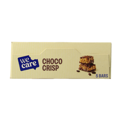 WeCare Lower kcal/carb bars choco crisp 150.00 Gram