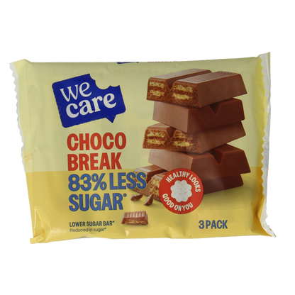 WeCare Lower kcal/sugar bar choco break 645 Gram