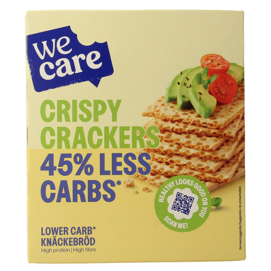 WeCare Lower kcal/carb crispy crackers 100 Gram
