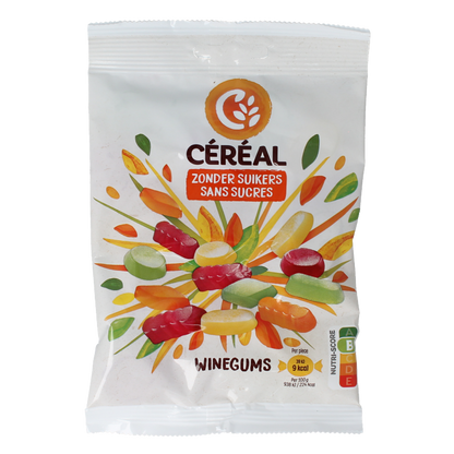 Cereal Winegums zonder suikers 100 Gram