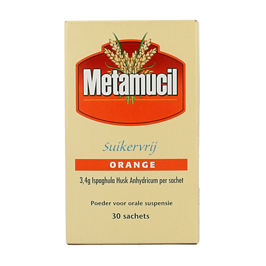 Metamucil Metamucil orange suikervrij 30 Sachets