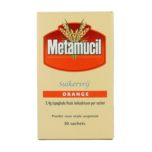 Metamucil Metamucil orange suikervrij 30.00 Sachets