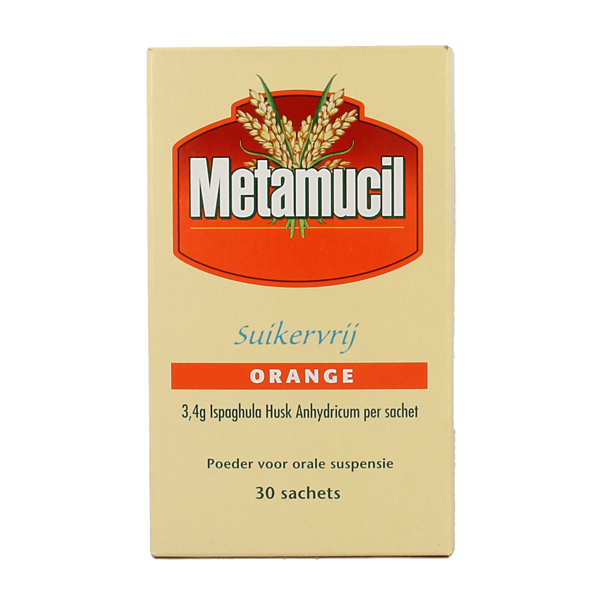 Metamucil Metamucil orange suikervrij 30.00 Sachets