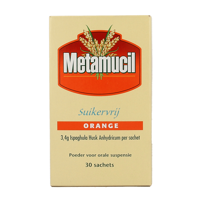 Metamucil Metamucil orange suikervrij 30.00 Sachets