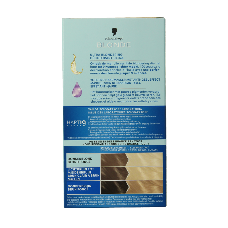 Schwarzkopf Blonde haarverf intensive bond super plus L1++ 1 Set