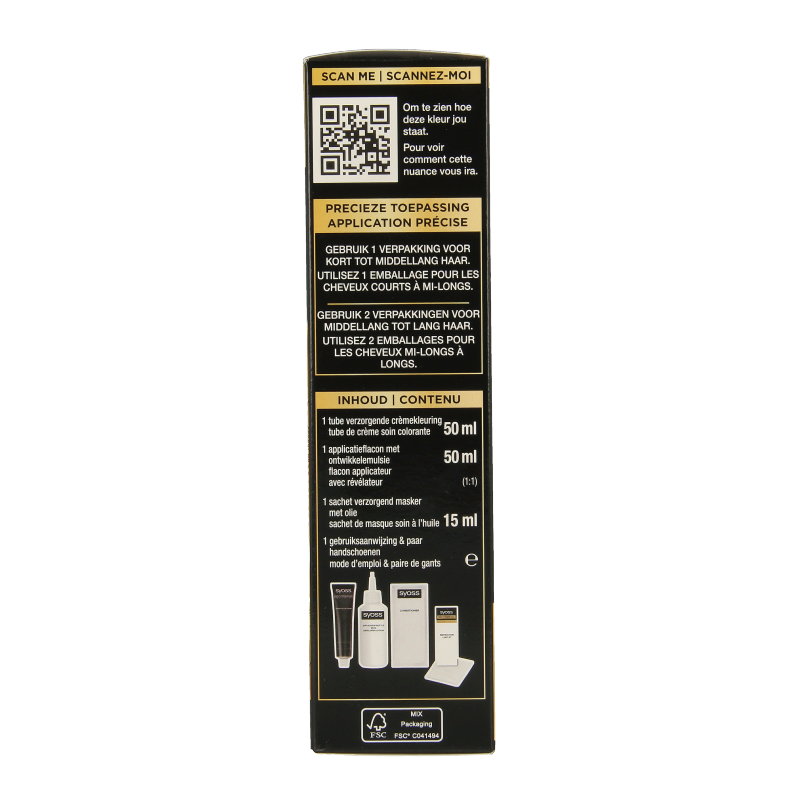 Syoss Color Oleo Intense 1-10 intens zwart haarverf 1 Set