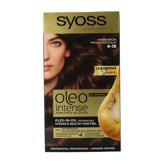 Syoss Color Oleo Intense 4-18 mokkabruin haarverf 1 Set