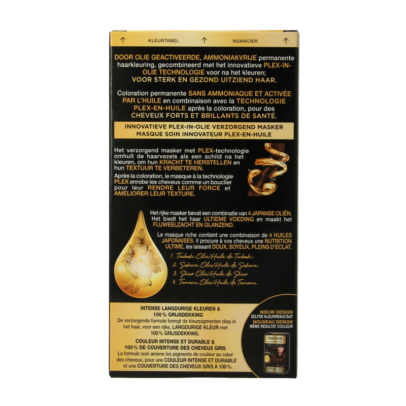Syoss Color Oleo Intense 4-18 mokkabruin haarverf 1 Set