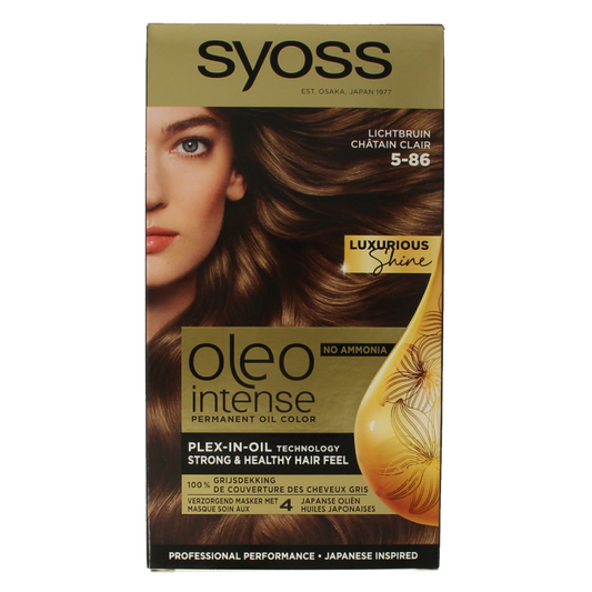 Syoss Color Oleo Intense 5-86 lichtbruin haarverf 1 Set