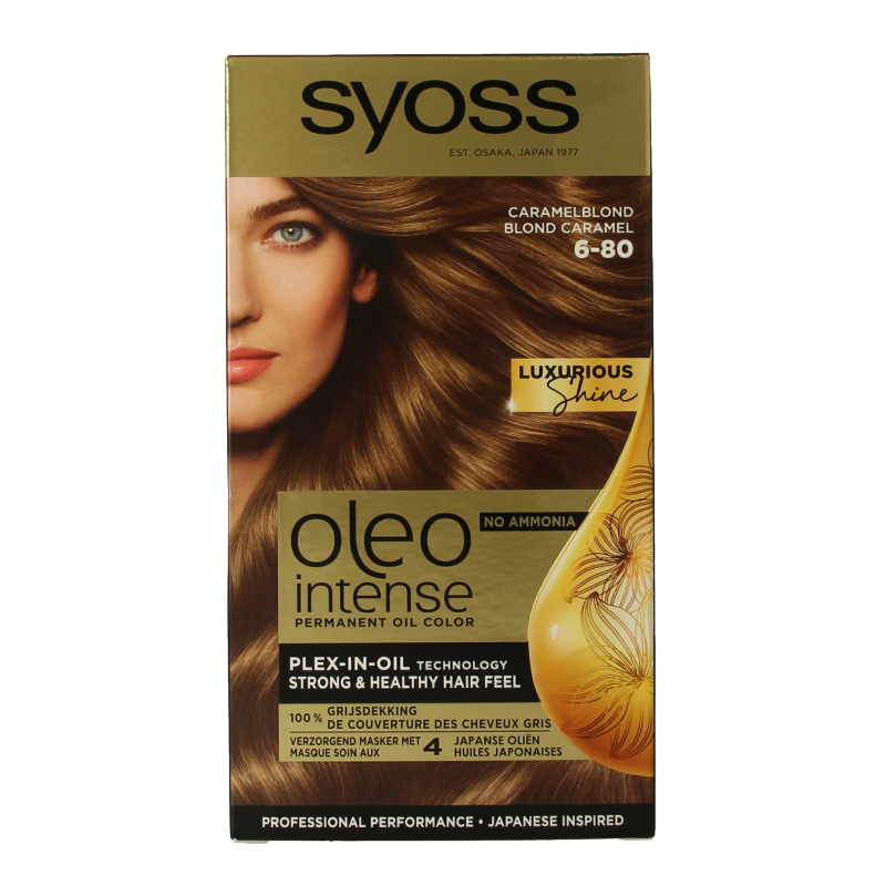 Syoss Color Oleo Intense 6-80 caramel blond haarverf  1 Set