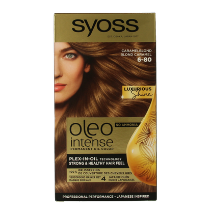 Syoss Color Oleo Intense 6-80 caramel blond haarverf  1 Set