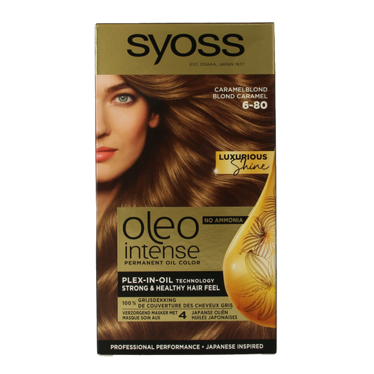 Syoss Color Oleo Intense 6-80 caramel blond haarverf  1 Set