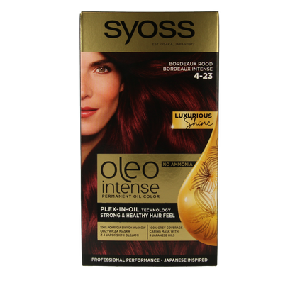 Syoss Color Oleo Intense 4-23 bordeaux rood haarverf  1 Set