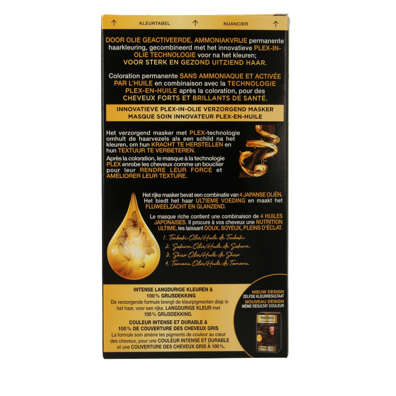 Syoss Color Oleo Intense 4-23 bordeaux rood haarverf  1 Set