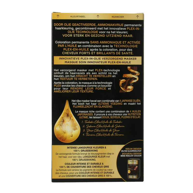 Syoss Color Oleo Intense 4-86 fluweelbruin haarverf  1 Set