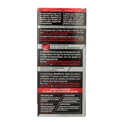 Syoss Color baseline 3-8 donker goudbruin haarverf  1 Set