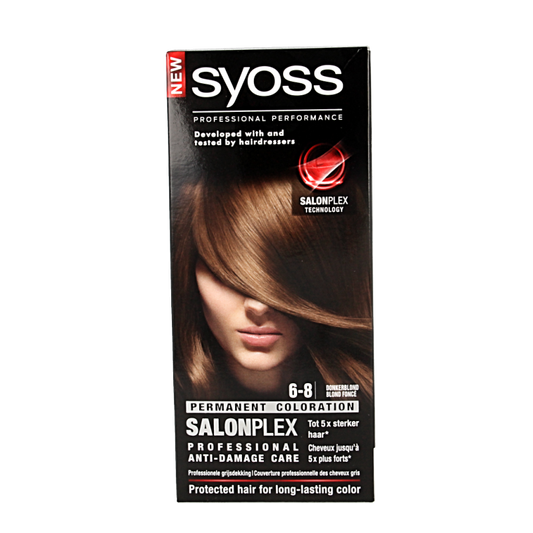 Syoss Color baseline 6-8 donkerblond haarverf  1 Set