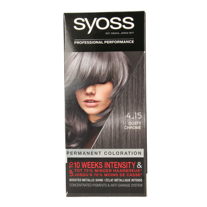 Syoss Color baseline 4-15 dusty chrome haarverf  1 Set