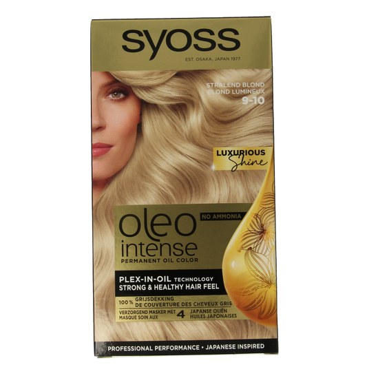 Syoss Color Oleo Intense 9-10 bright blond haarverf 1 Set
