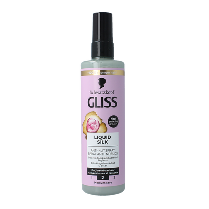 Gliss Kur Anti-klit spray liquid silk gloss 200 Milliliter
