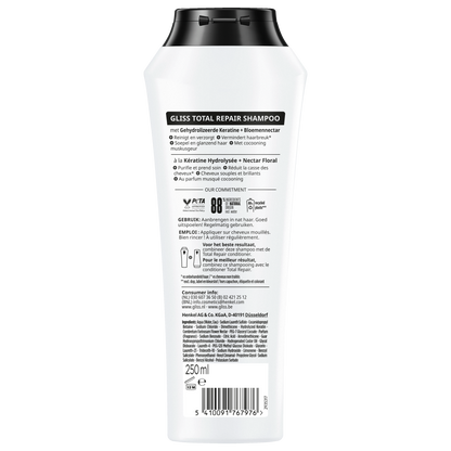Gliss Kur Shampoo total repair 250.00 Milliliter
