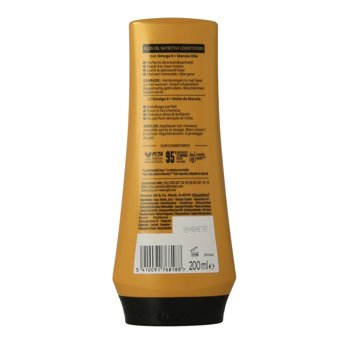 Gliss Kur Conditioner oil nutritive 200.00 Milliliter