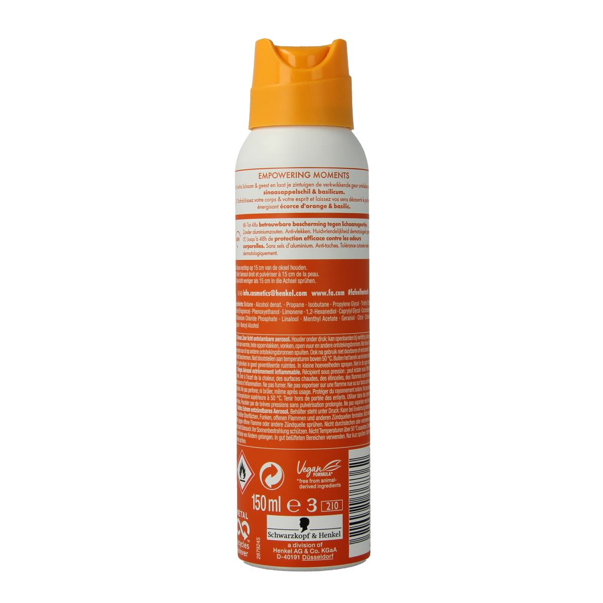 FA Deodorant spray orange sunrise 150.00 Milliliter