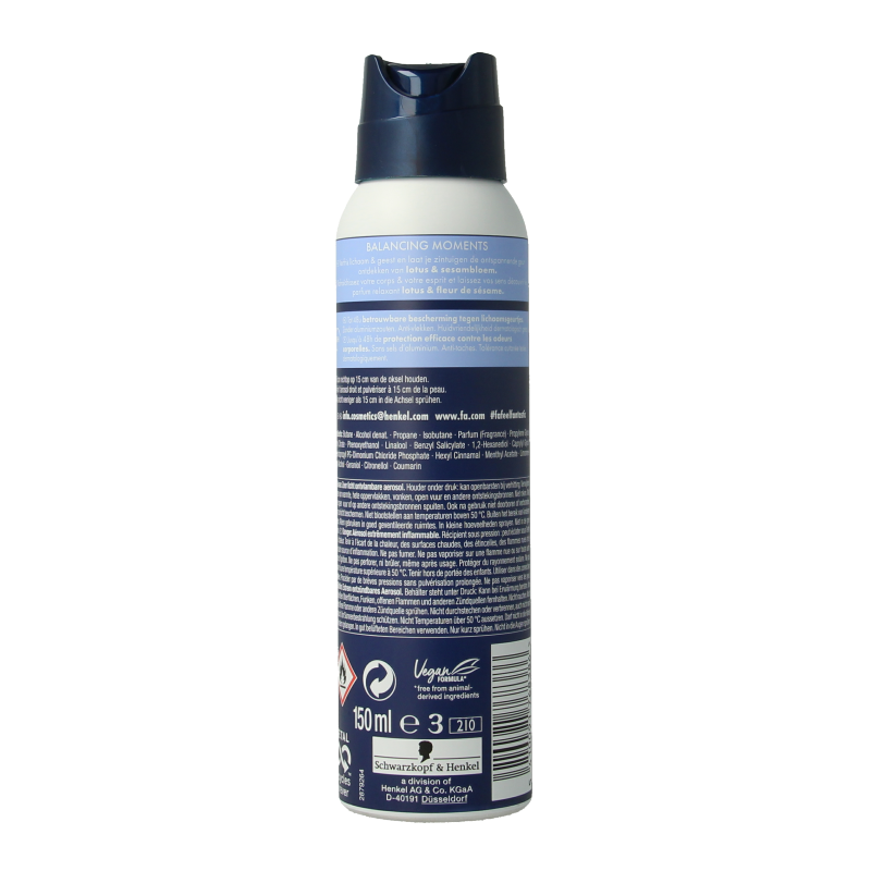 FA Deodorant spray balancing moments 150 Milliliter
